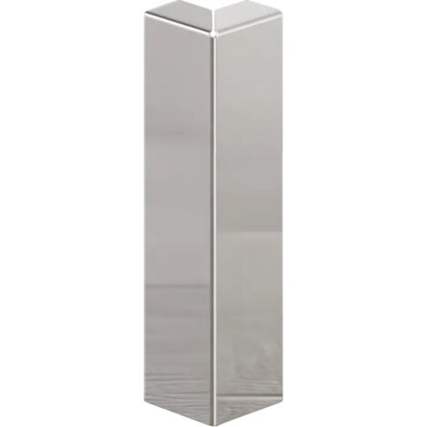 FCL Coin extérieur pour piédestal en acier FC 10cm x 2cm x 1cm - argent poli (1/5)