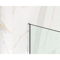 Profil en acier inoxydable LM pour le montage du verre de douche 8-10mm épaisseur 11mm x 2700mm - argent brillant