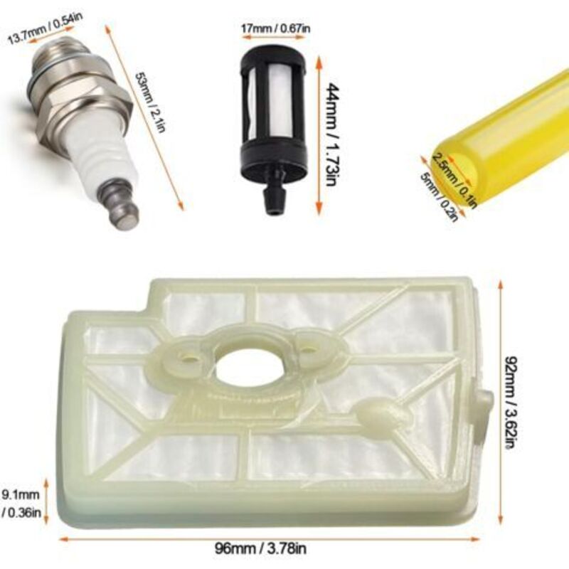 Vergaser-Set Für Briggs & Stratton – Mit Luftfilter, Kraftstofffilter & Primerbirne