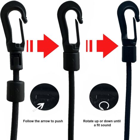 15 Elastische Bungee-Seile Mit Haken – 25 Cm Spanngurte Für Camping, Fahrrad & Zeltbefestigung