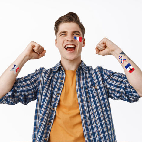 Temporäre Tattoos Mit UK-Flagge – Zeig Deinen Team-Spirit Bei WM & Co.!