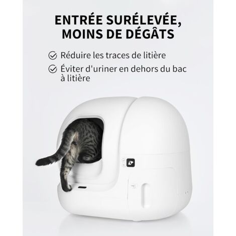 Geeignet für den erhöhten Eingangszaun von PETKIT für die selbstreinigende Katzentoilette Pura Max, Katzentoilettenzubehör, Klappe zur Verhinderung des Austretens von Urin und Streu