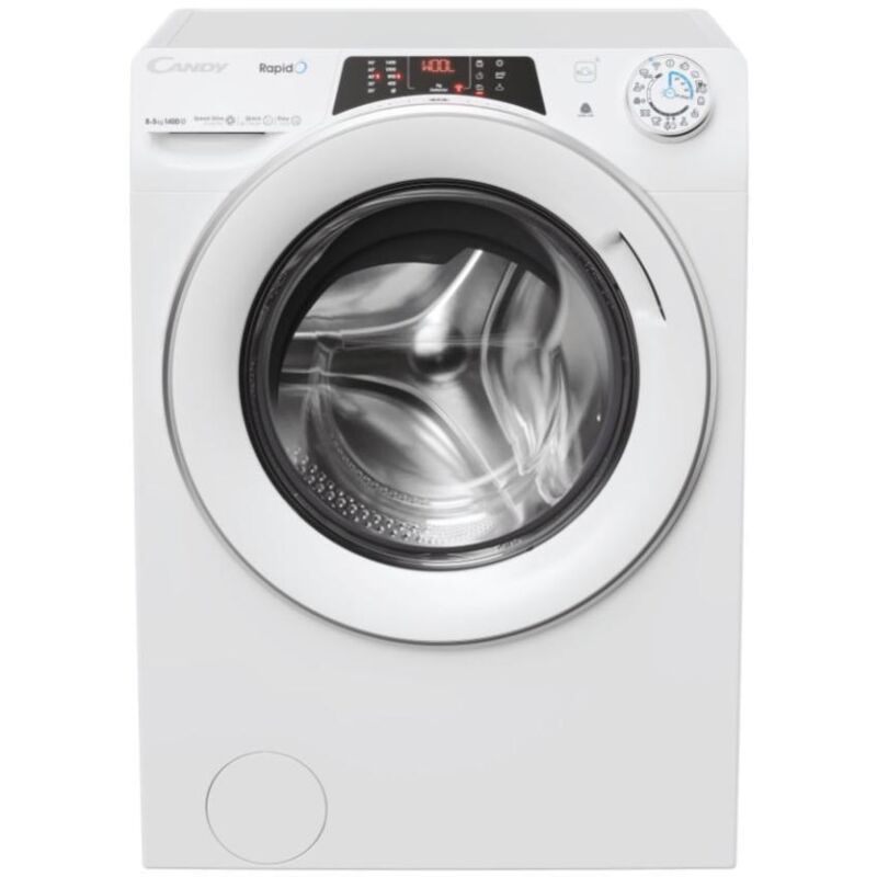 Asciugatrice Candy RapidÓ RO EH10N3TE-S – 10 Kg A Pompa Di Calore, Motore Inverter, Wi-Fi, Classe C, Bianca