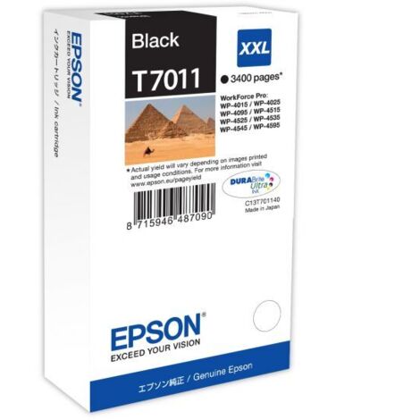 Epson T7011 cartucho de tinta 1 pieza(s) Original Extra (Súper) alto rendimiento (1/5)