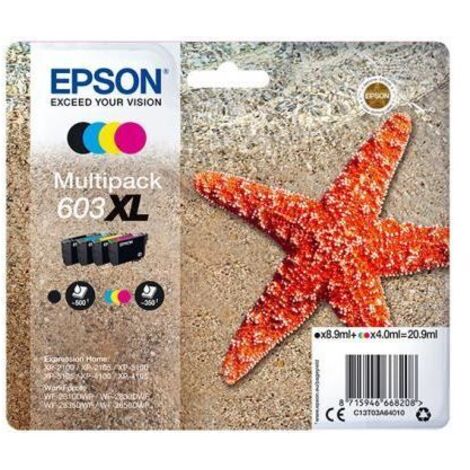 Cartucho de Tinta Original Epson C13T03A64020 4 Piezas Negro Multicolor (1/5)