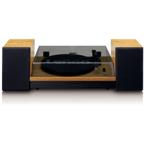 Lenco LS-300 Tocadiscos de tracción por correa Negro, Madera (1/4)