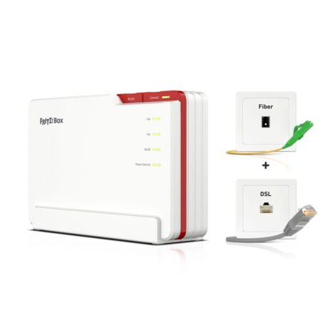 Rúter Ethernet WAN Tribanda (2.4 GHz / 5 GHz / 6 GHz) Mesh FRITZ