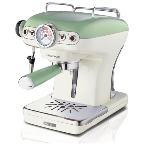 Ariete 1389 Vintage - Cafetera con cappuccinatore - 15 bar - verde