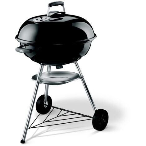 Weber Compact Barbacoa Tetera Carbón vegetal Negro