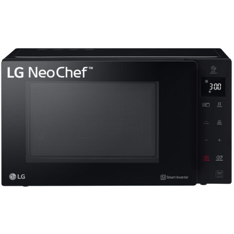LG MH7235GPS - Microondas con Grill 2 en 1, 32L, Smart Inverter 1200 W, Panel Táctil y Giratorio, Cocina Rápida y Uniforme, Display LED, Easy Clan, Ahorro Energético, Negro