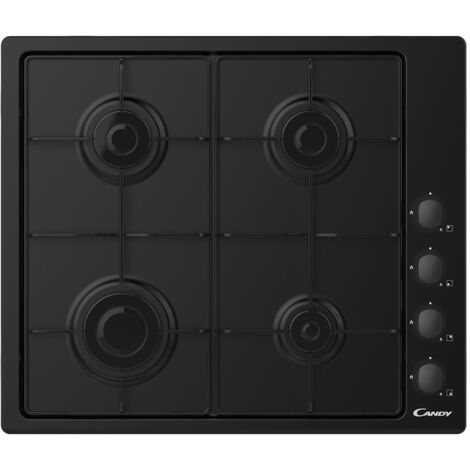 placa de gas 60cm 4 fuegos negra - chw6lbb - candy -