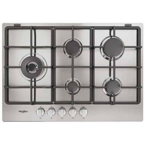 Whirlpool TGML 761 IX R Acero inoxidable Empotrable 73 cm Gas 5 Quemador(es)