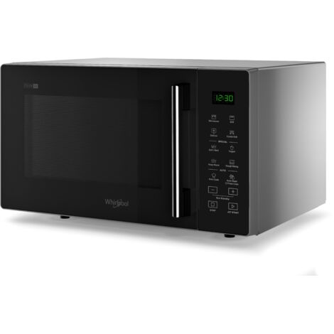 Whirlpool - Horno microondas MWP 253 SB Cook 25, cavidad de 25 L, color silver negro, MW+grill function, touch foil control, potencia MWO 900 W, potencia grill 1000 W