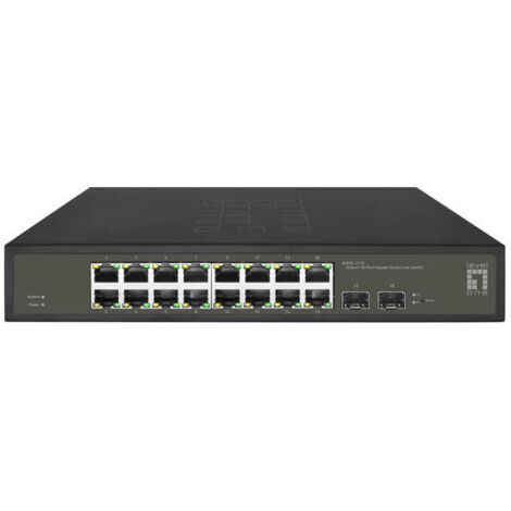 LevelOne GES-2118 switch Gestionado L2 Gigabit Ethernet (10/100/1000) Negro (1/4)
