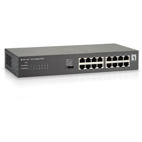 LevelOne GEU-1621 switch Gigabit Ethernet (10/100/1000) Gris (1/3)