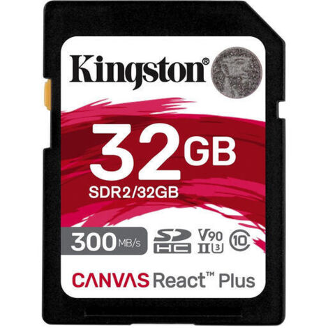 Kingston Technology Canvas React Plus 32 GB SD UHS-II Clase 10 (1/4)