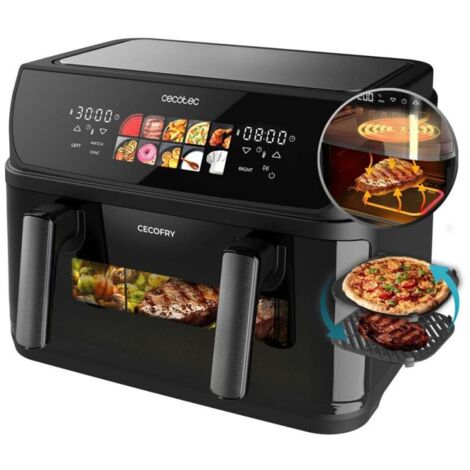 Cecotec Freidora sin aceite Cecofry&Grill Duoheat 10000