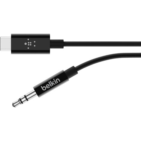 Belkin RockStar&trade; 3.5mm Audio Cable with USB-C&trade; Connector cable de audio USB C 3,5mm Negro (1/5)