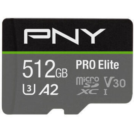 PNY PRO Elite microSDXC 512GB Clase 10 (1/4)