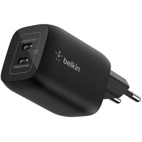 Belkin ENA007KQBK cargador de dispositivo móvil Auriculares, Portátil, Consola de juegos portátil, Smartphone Negro Corriente alterna Carga rápida Interior (1/5)