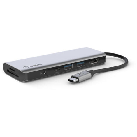 Belkin AVC009btSGY USB 3.2 Gen 1 (3.1 Gen 1) Type-C Plata (1/4)