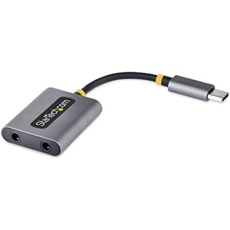 StarTech.com USBC-AUDIO-SPLITTER divisor de audio Gris (1/5)