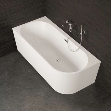 Bañera exenta - Capri 180 gauche blanche - Blanco - 180 x51 x58 cm, by SPALINA