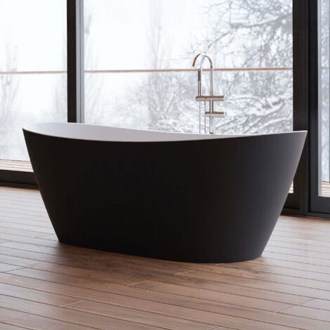 Bañera exenta - Venecia 170 noire - Negro - 170 x80 x57 cm, by SPALINA