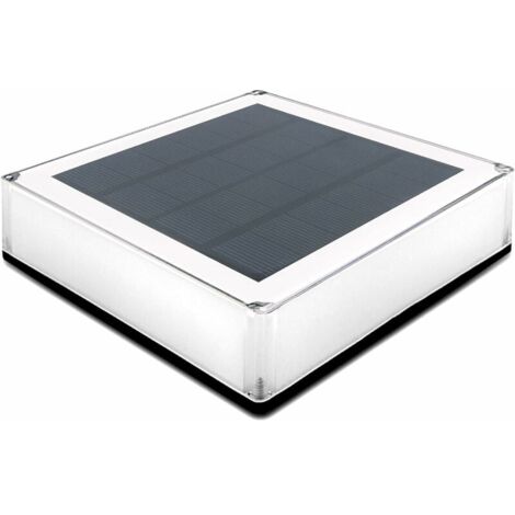 Solar-Pfostenkappen 12 x 12 cm, 1 Stück wasserdichte Holzzaunpfostenleuchte Gartenwegleuchte für Deck, Terrasse, Stufen Ulisem