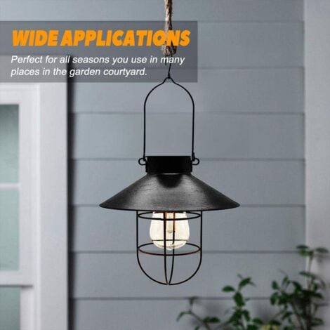 PartyKindom Solar Gartenleuchte - Hängende LED-Lampe Mit 45 LEDs IP65