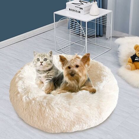 Rundes Donut Hundebett – Orthopädisches Katzenkissen In Großer Größe, Kuschelig & Gemütlich