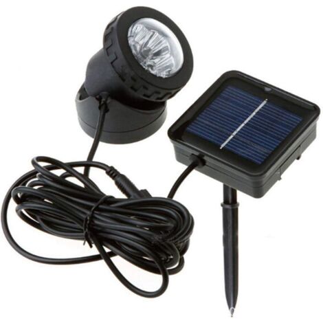 LED-Außenlampe, Solar-Teichleuchten, wasserdichte Solar-Poolstrahler, Unterwasserbeleuchtung, Heimdekoration, für Gartenbrunnen, Unterwasserbrunnen (Warmweiß) (1/5)