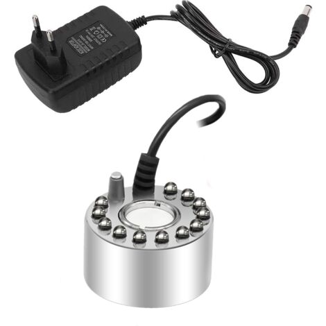 YMYNY 12 LED-Nebelmaschine für Zimmerbrunnen, Nebelmaschine für kleine Teiche, Luftbefeuchter – perfekt für Wasserbrunnen, Teich, Halloween, Weihnachtsdekoration (Silber) (1/5)