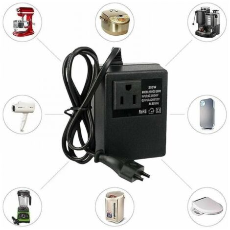 Stekkeradapter 300w Stroomtransformator Spanningsomvormer Ac 220v Naar 110v Eu-stekker Eu Plug Aanbieding 31662086