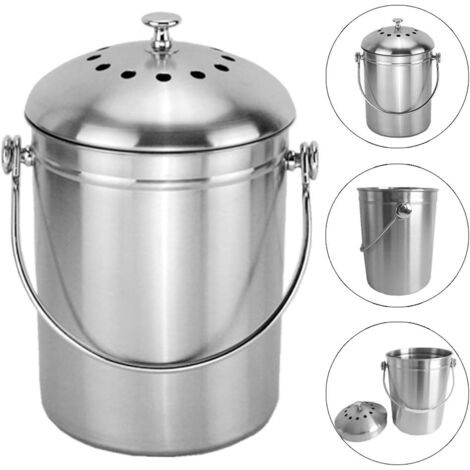 ZUKUNFTSENKEL Biomülleimer Küche Komposteimer Geruchsdicht, Bioeimer