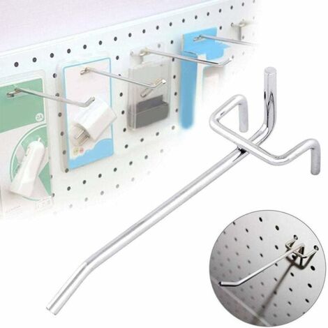 100Pcs Slatwall Haken 15Cm Pegboard Laadvermogen 3KG Panel Display 4