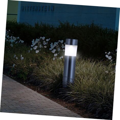 TOPINCN Solar Capital Lampe – Säulenleuchte Für Garten & Zaun | IP65, Weiß