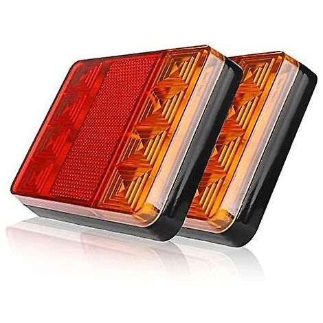 2er-Pack Anhänger-Rücklichter, 8 LED-Rücklichter für Auto und LKW ...
