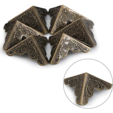 40Pcs Vintage Messing Antik Optik Schutzecken,Kante Eckenschutz Antik Möbel Ecken Vintage Bronze 40Pcs Vintage Messing Antik Optik Schutzecken,Kante Eckenschutz Antik Möbel Ecken Vintage Bronze
