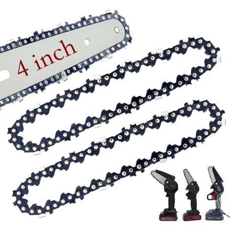 2er-Pack 4-Zoll-Mini-Kettensägenketten, Ersatzketten