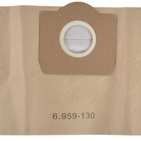 YMYNY 5er-Pack Staubsaugerbeutel für Karcher 6.959-130.0, Filterpapierbeutel für Karch (1/5)