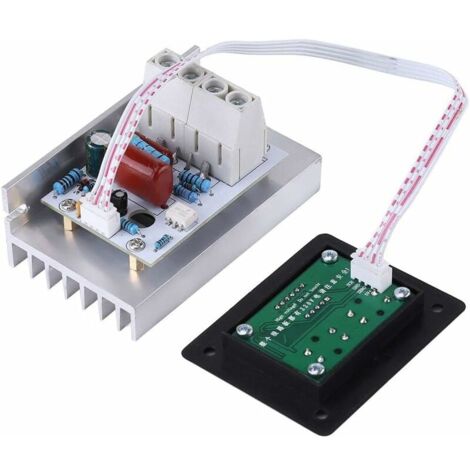 Digitale spanningsregelaar - 10000W SCR digitale spanningsregelaar toerentalregeling dimmer thermostaat AC 220V 80A