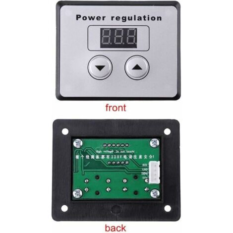 AC 220V 4000W/10000W Spannungsregler,Hochleistungs SCR Motor Lüfter Drehzahlregler, EU Plug Dimmer Thermostat Regler (10000W AC 220V 4000W/10000W Spannungsregler,Hochleistungs SCR Motor Lüfter Drehzahlregler, EU Plug Dimmer Thermostat Regler (10000W