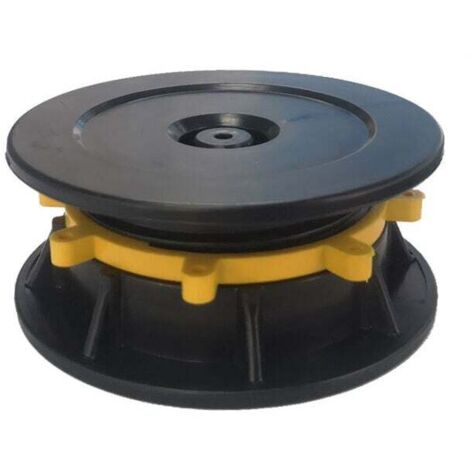 UlisemSet mit 4 universell verstellbaren Terrassenstützen für Balken und Platten, Stützrahmen für Steinplattenböden, Universalstütze, M 30–47 mm
