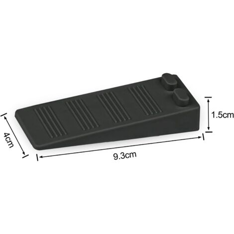 YMYNY 5er-Pack schwarze Türstopper, höhenverstellbar, kratzfest, rutschfestes Gummi, ungiftig, kein unangenehmer Geruch, für Balkontüren, Büros und Kinderzimmer (1/4)