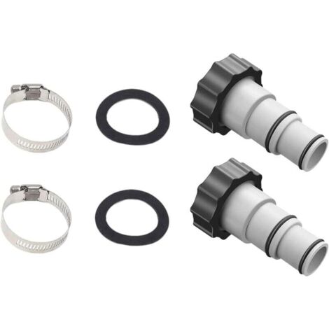 UlisemPool-Schlauchadapter A, Pool-Schlauchadapter, 38 mm und 32 mm Durchmesser, Pool-Adapter A, Schlauchadapter für Pumpen, Schlauchverbinder mit (2 Stück)