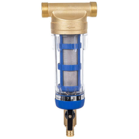 Ulisem Wiederverwendbarer Wasserfilter, Sedimentwasserfilter, Wasserfilter mit Außengewinde, Sedimentfilter für Brunnenwasserleitung (1/2 Zoll Außengewinde) (1/4)