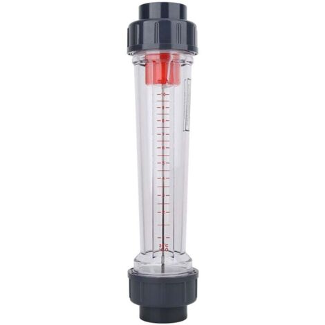 Ulisem Flüssigkeitsdurchflussmesser, LZS-40(D) Kunststoffrohrtyp, Flüssigkeitswasserdurchflussmesser Hochpräziser Wasserdurchflussmesser Messbereich: 1-10 m³/H, Geeignet zum Messen verschiedener Flüss