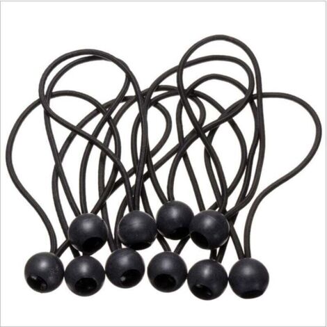 Ulisem 30 Stück Spanngurte, Gummispanngurte mit Kugeln, für Planen, Pavillons, Zelte, Vorhänge, Gartenzäune. Befestigung von Gewächshausplanen, Befestigung von Anhängerplanen.