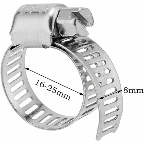 Produktbild von 6x SMLCON Edelstahl-Schlauchschellen – Schneckengetriebe, Verstellbar 140–160 Mm, Mit Steckschlüssel, Für Sanitär & Auto